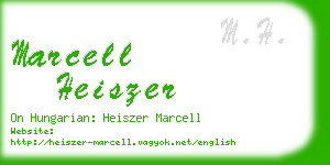 marcell heiszer business card